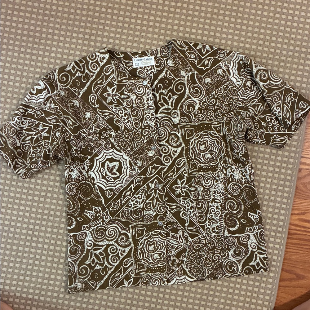 Vintage Liberty House Cotton Aloha wear blouse